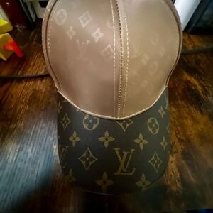 L V Brown and Tan Monogram Hat